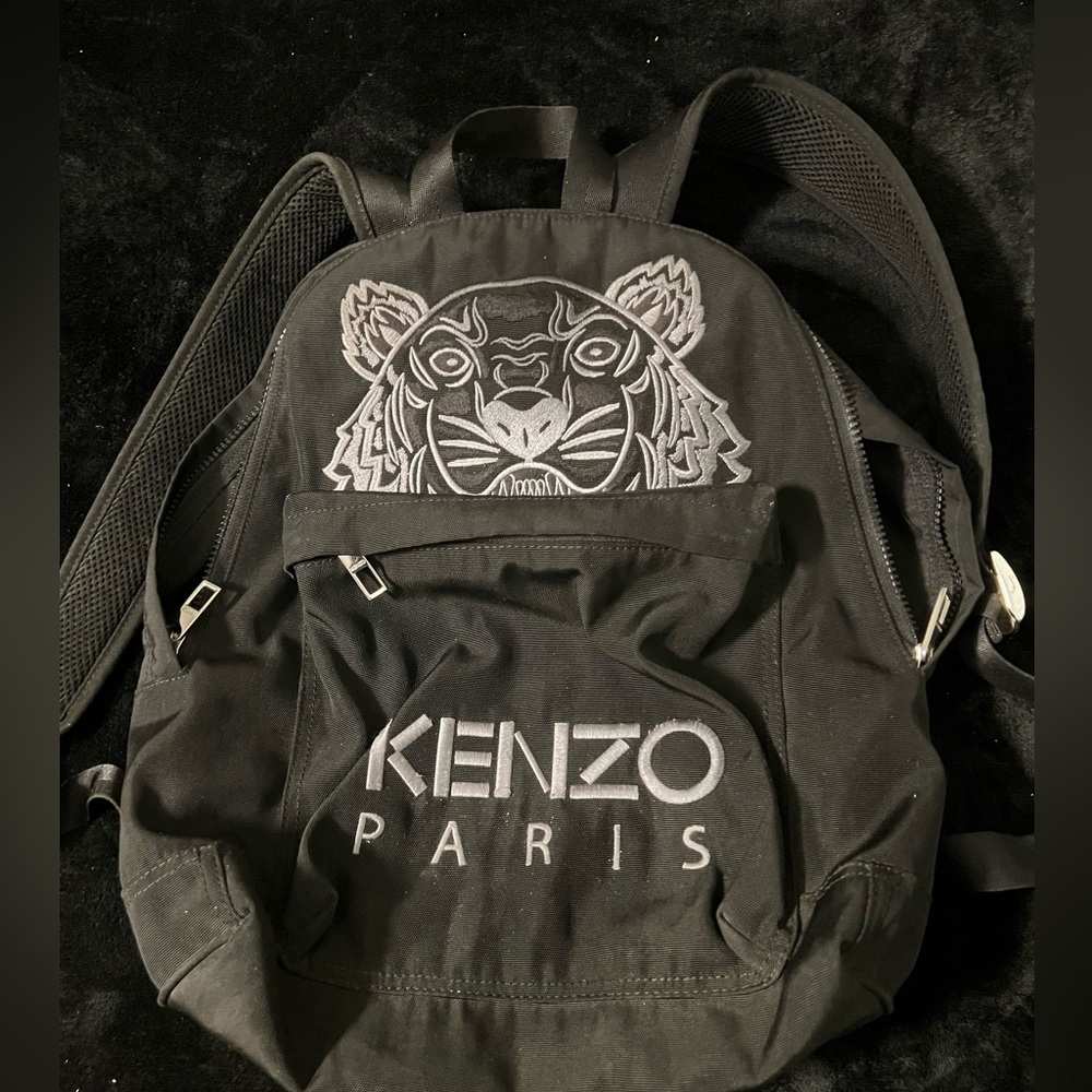 BLACK UNISEX KENZO BOOKBAG